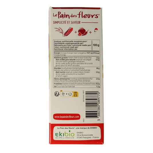 Pain Des Fleurs Aperitif crackers tomaat paprika glutenvrij bio 150 Gram