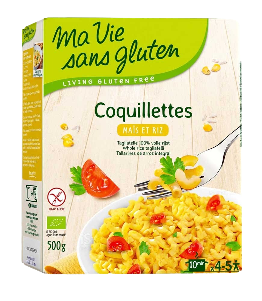 Ma Vie Sans Macaroni van mais en rijst glutenvrij bio 500 Gram