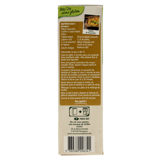 Ma Vie Sans Macaroni van volkoren rijst glutenvrij bio 500 Gram