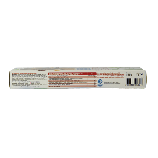 Bisson Melk chocolade frosted granenkoekjes bio 140 Gram