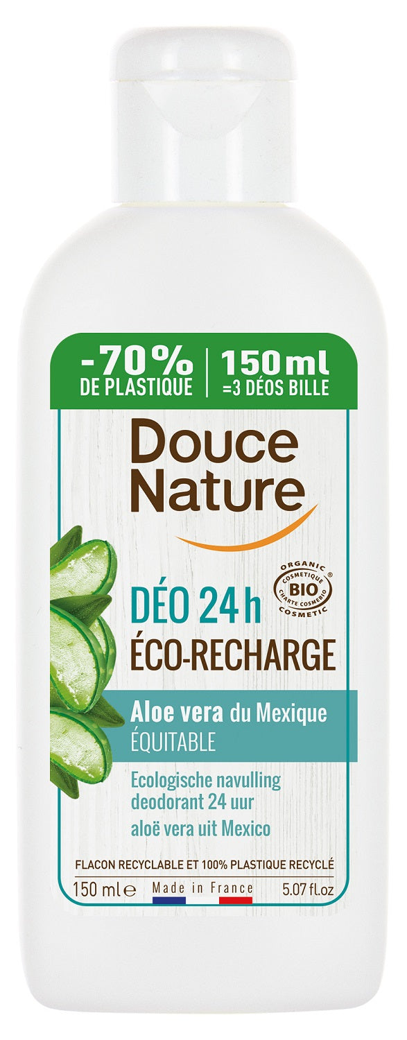 Douce Nature Deodorant aloe vera navulling 150 Milliliter