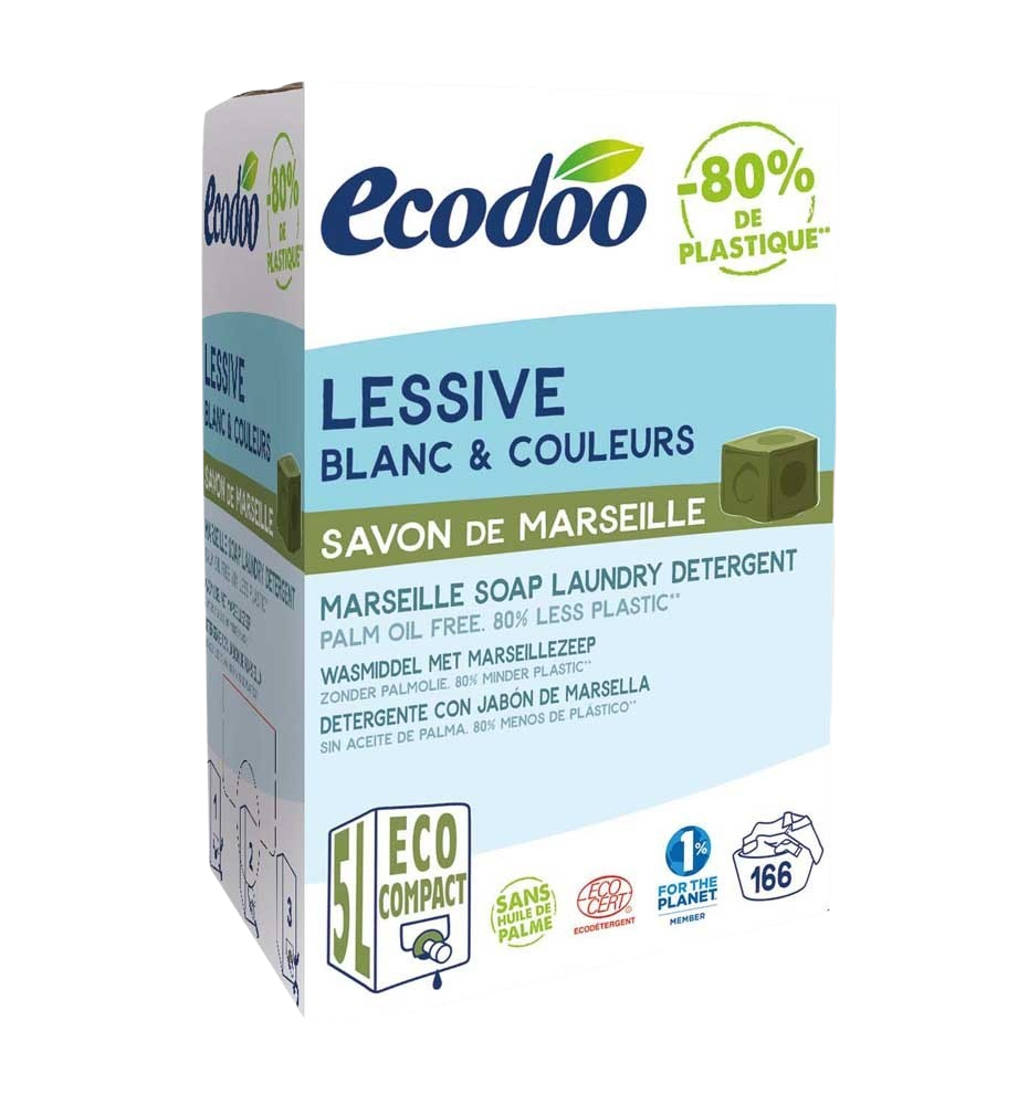 Ecodoo Wasmiddel vloeibaar Marseille zeep bio 5 Liter