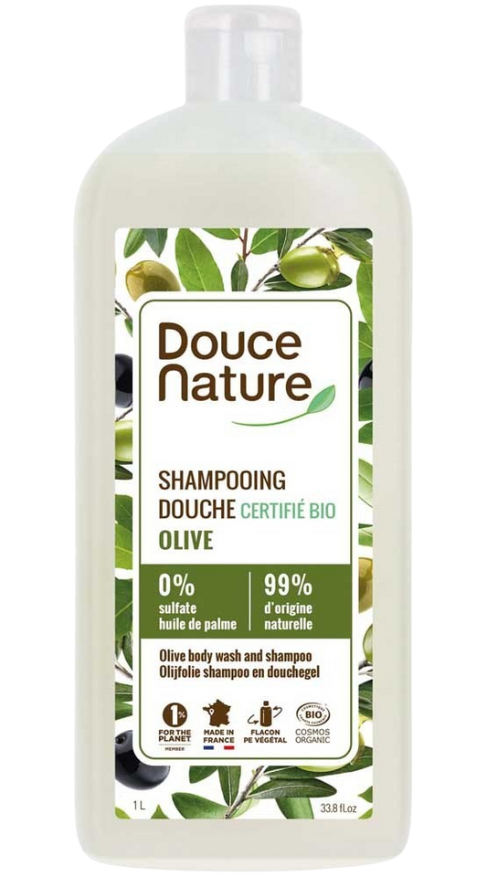 Douce Nature Douchegel & shampoo olijf 1 Liter