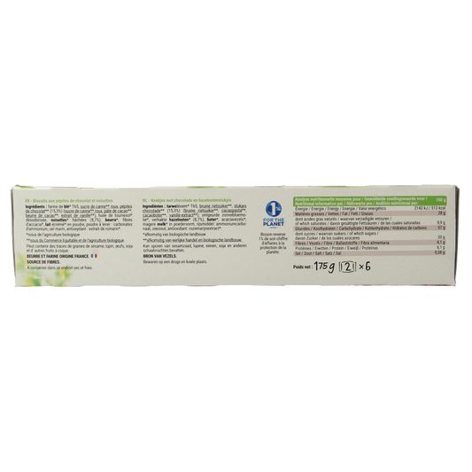 Bisson Choco hazelnoot cookies bio 175 Gram