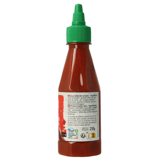 Primeal Chilisaus sriracha pittig bio 250.00 Gram