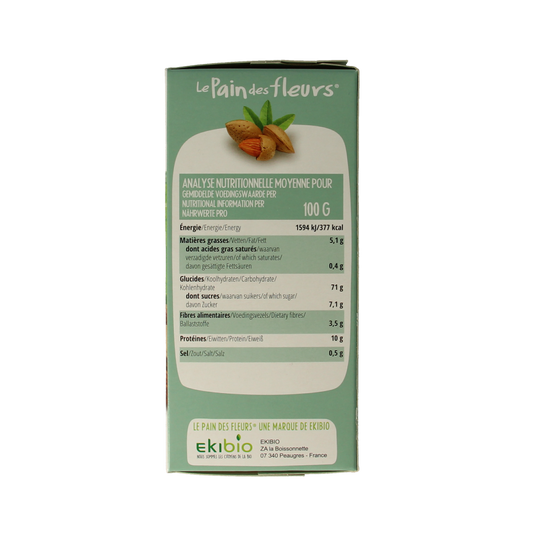 Pain Des Fleurs Krokante crackers amandel glutenvrij bio 150.00 Gram
