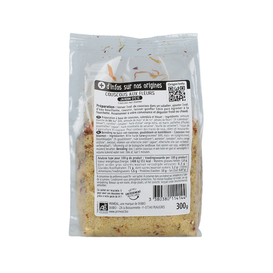 Primeal Couscous met zomerbloemen bio 300.00 Gram