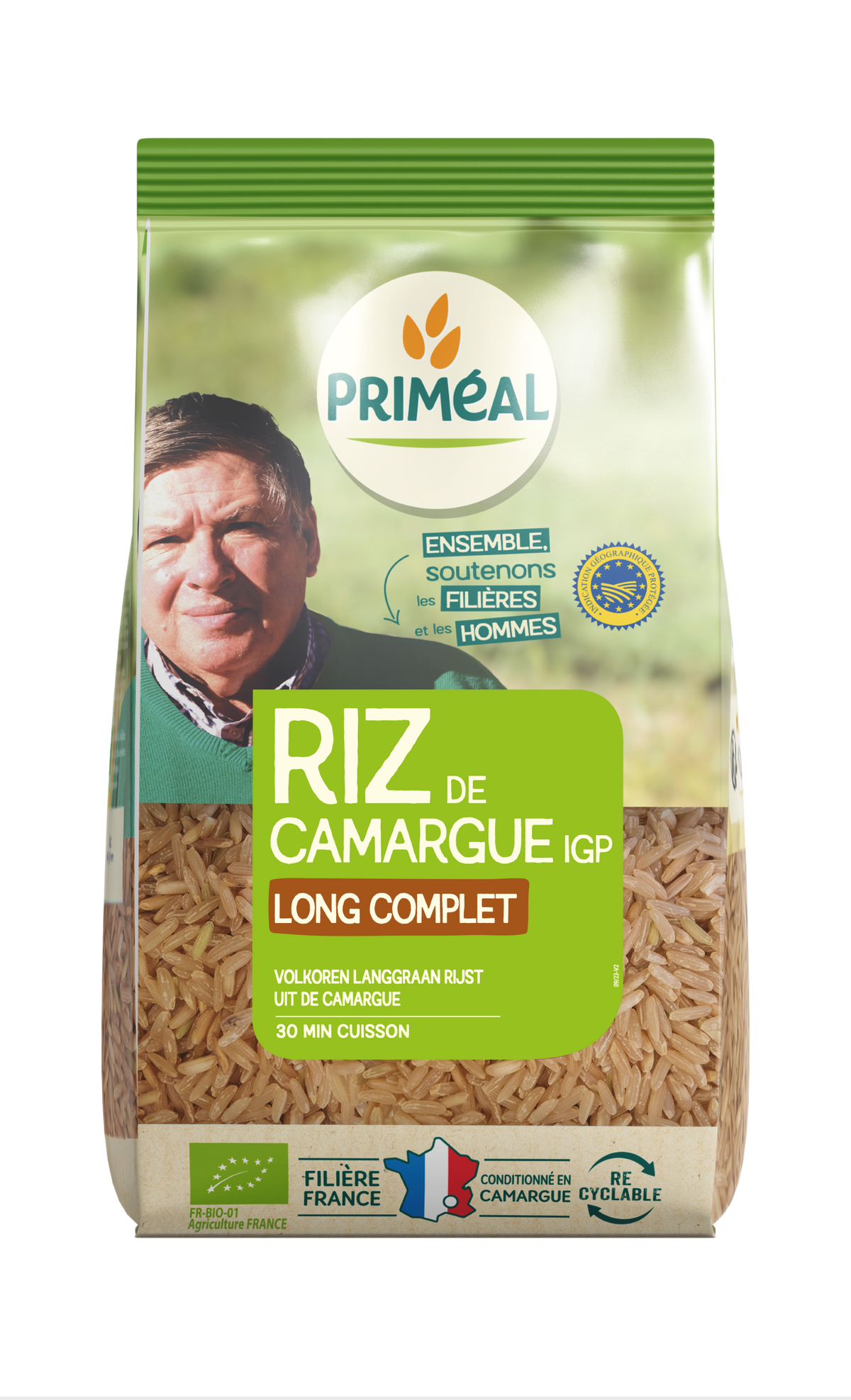 Primeal Volkoren langgraan rijst camargue bio 1.00 Kilogram