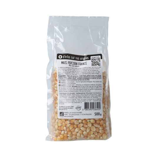 Primeal Popcorn mais bio 500.00 Gram
