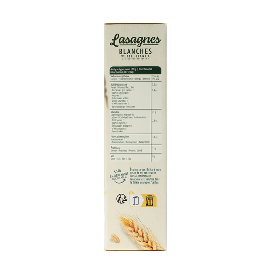 Primeal Witte lasagne bio 250.00 Gram