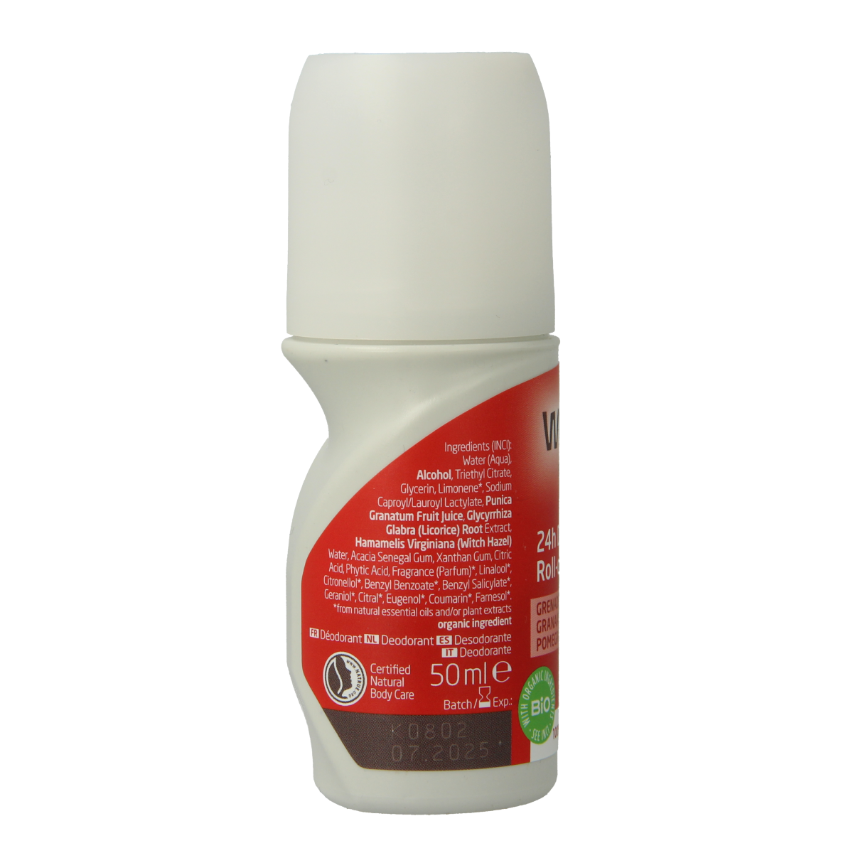 Weleda Granaatappel 24h roll on deodorant 50.00 Milliliter