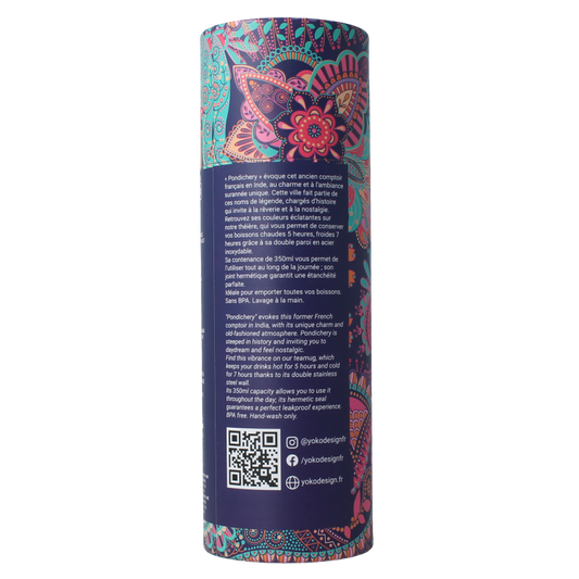 Yoko Drinkfles pondicherry & theefilter 350ml 1 Stuks