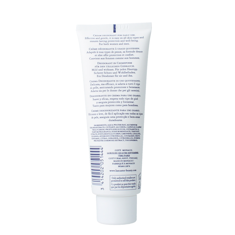 Lancaster Deodorant cream 125 Milliliter