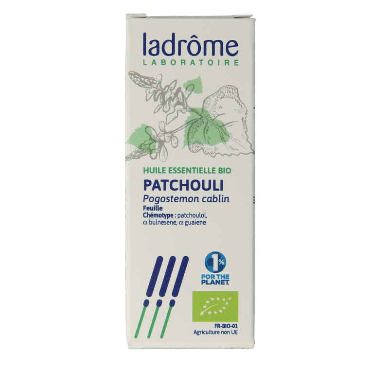 Ladrome Patchouli olie bio 10 Milliliter