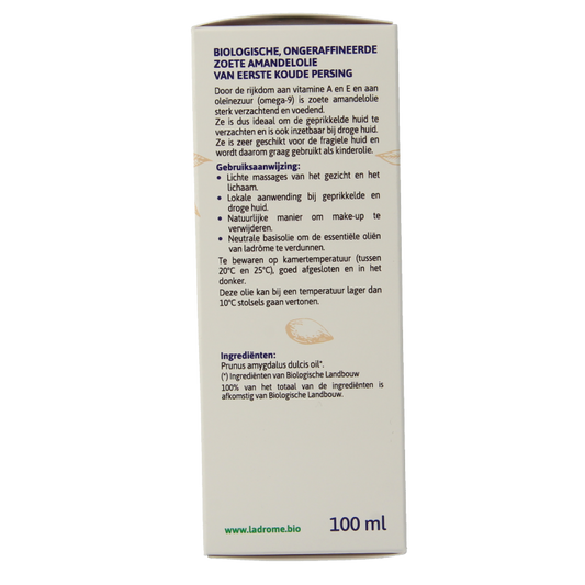 Ladrome Amandelolie zoet 100 Milliliter