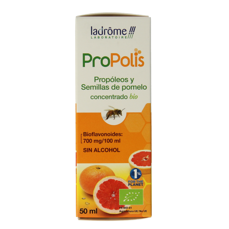 Ladrome Propolis pompelmoes pit concentraat bio 50 Milliliter