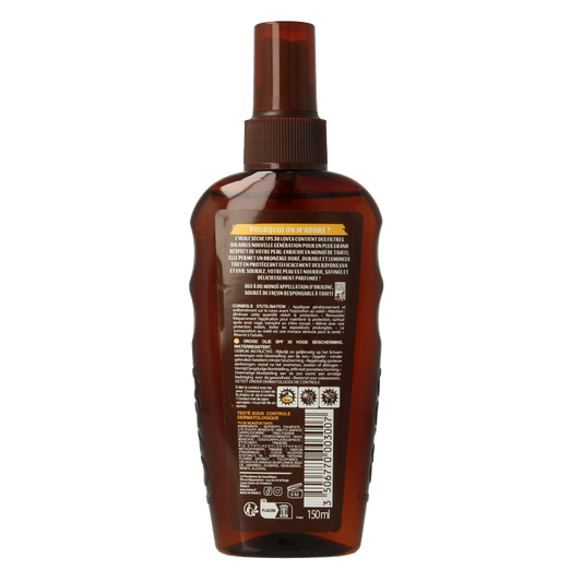 Lovea Dry oil high protect tahiti monoi SPF30 150 Milliliter