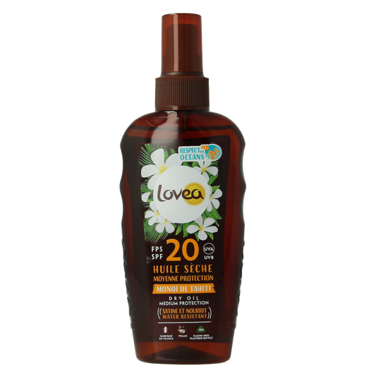 Lovea Dry oil medium protection tahiti monoi SPF20 150 Milliliter