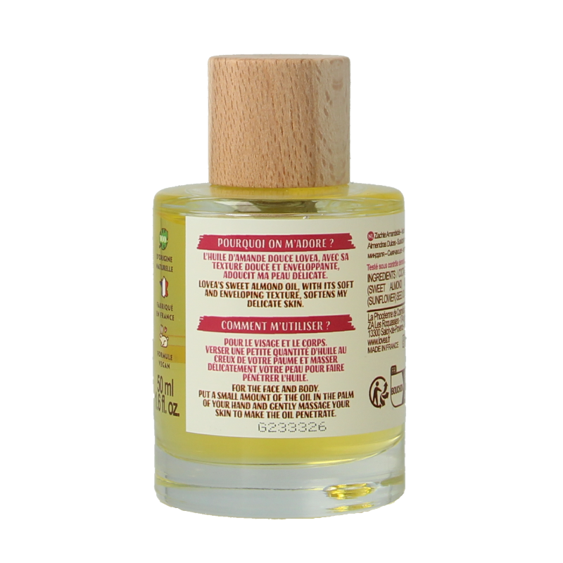 Lovea Sweet almond oil softens 50 Milliliter