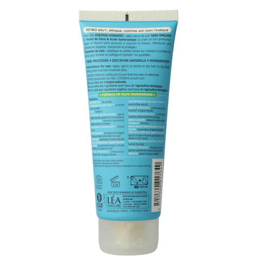 So Bio Etic Leave in haarmasker coco hyaluronic acid 100 Milliliter