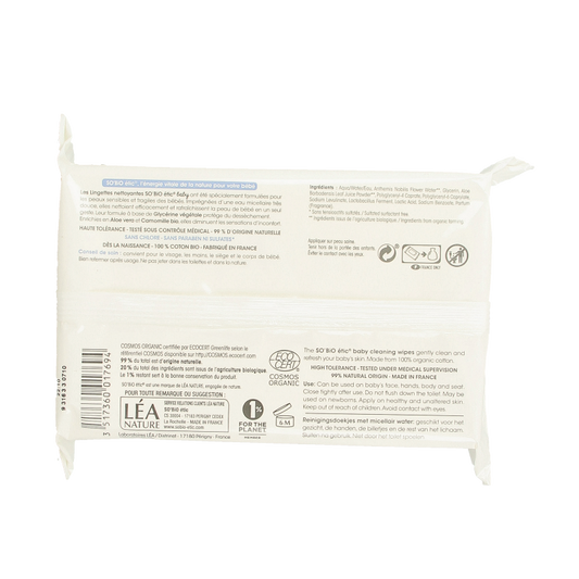 So Bio Etic Baby wipes micellair 70 Stuks