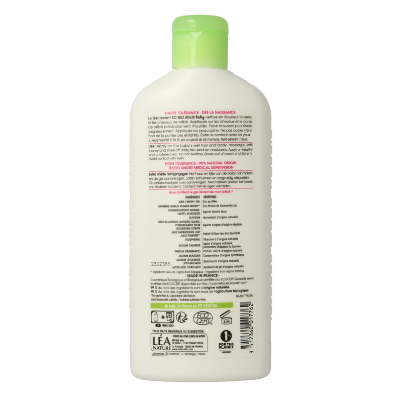 So Bio Etic Baby cleansing gel 250 Milliliter