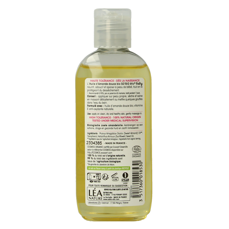 So Bio Etic Baby almond oil 100 Milliliter