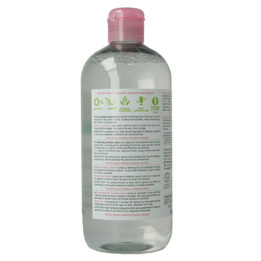 So Bio Etic Hydra aloe vera micellar water 500.00 Milliliter
