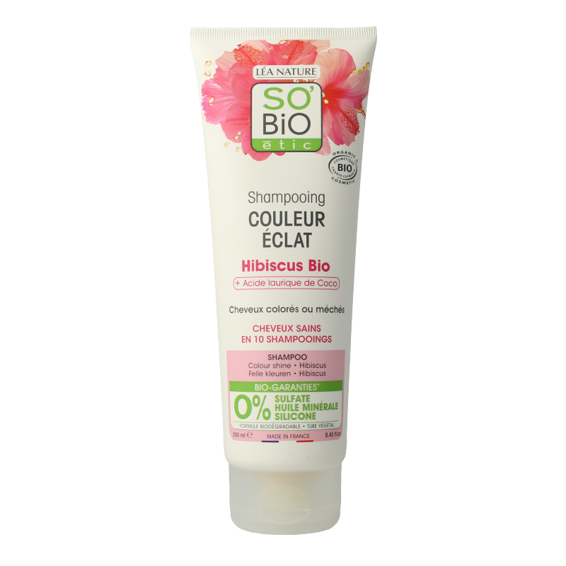So Bio Etic Shampoo colour & shine hibiscus 250 Milliliter