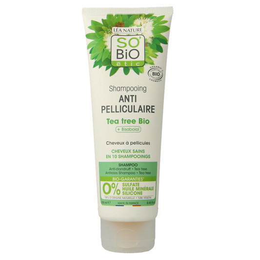 So Bio Etic Shampoo anti roos tea tree 250 Milliliter