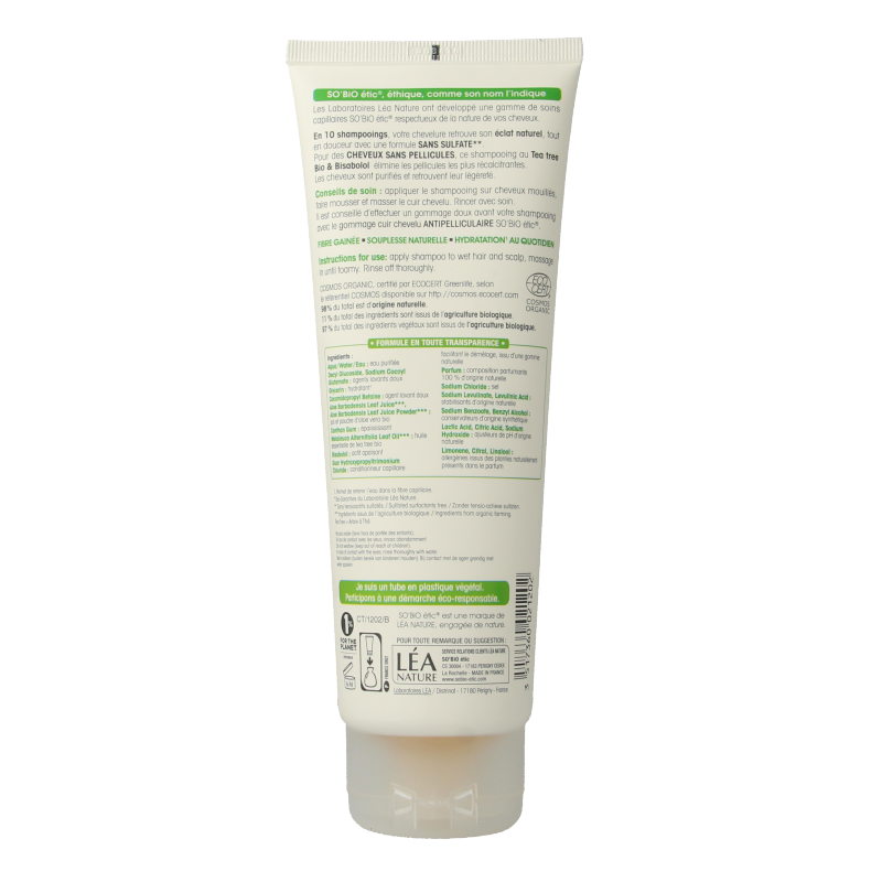 So Bio Etic Shampoo anti roos tea tree 250 Milliliter