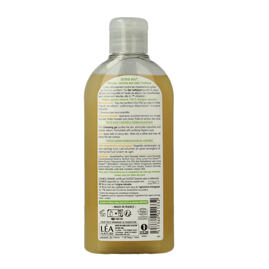 So Bio Etic Clean yuzu cleansing gel 200 Milliliter