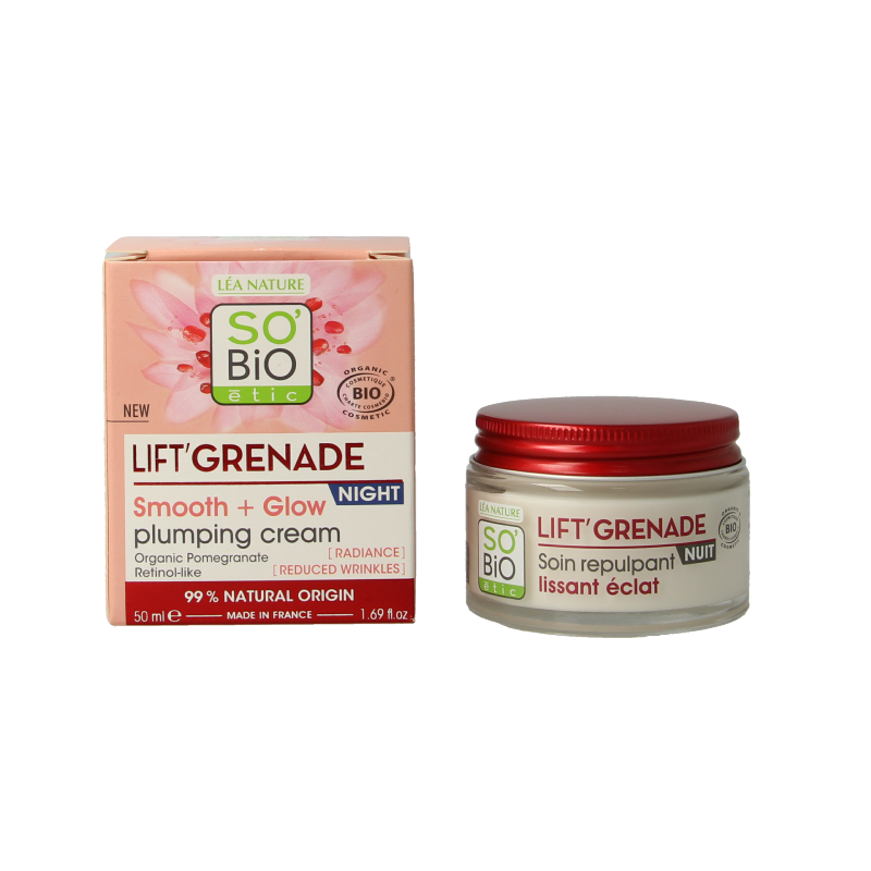 So Bio Etic Lift grenade night cream 50 Milliliter