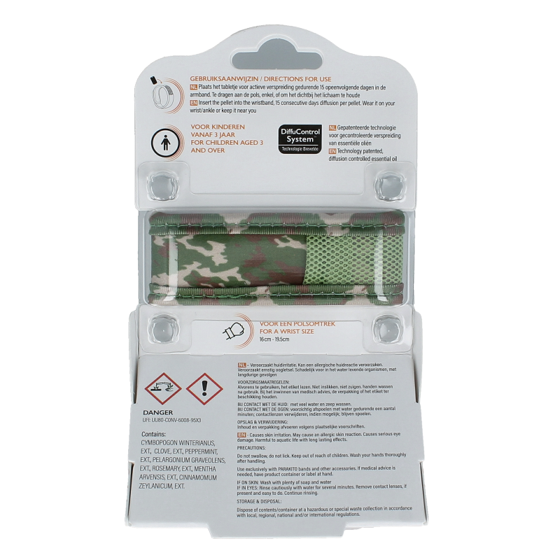 Parakito Anti mug armband junior camouflage 1 Stuks