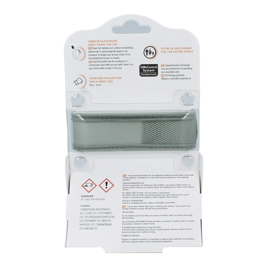 Parakito Anti mug armband volwassenen kaki 1 Stuks