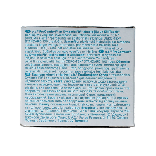 OB Tampons procomfort super 32 Stuks