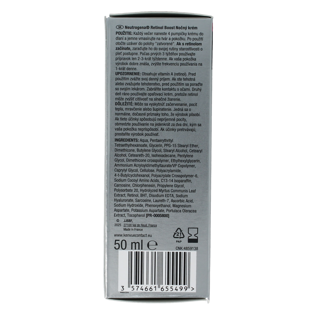 Neutrogena Retinol nachtcreme boost 50.00 Milliliter