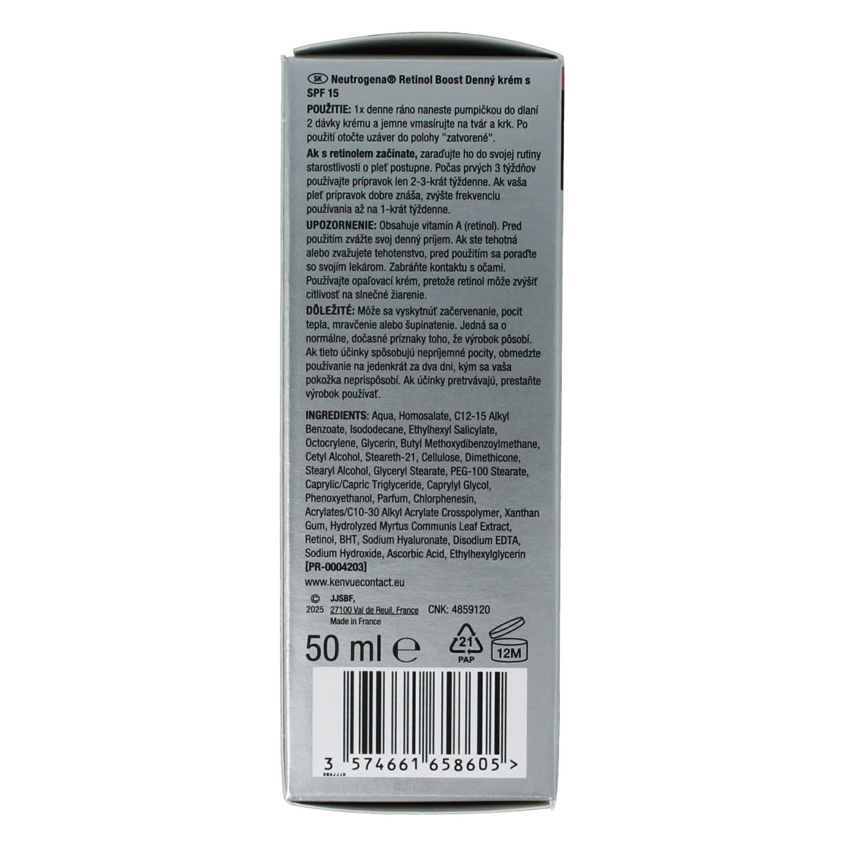 Neutrogena Retinol dagcreme boost SPF15 50.00 Milliliter