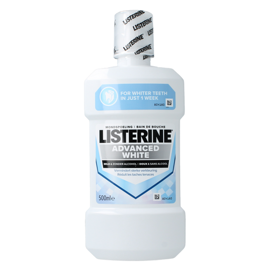 Listerine Mondwater advanced white mild 500 Milliliter