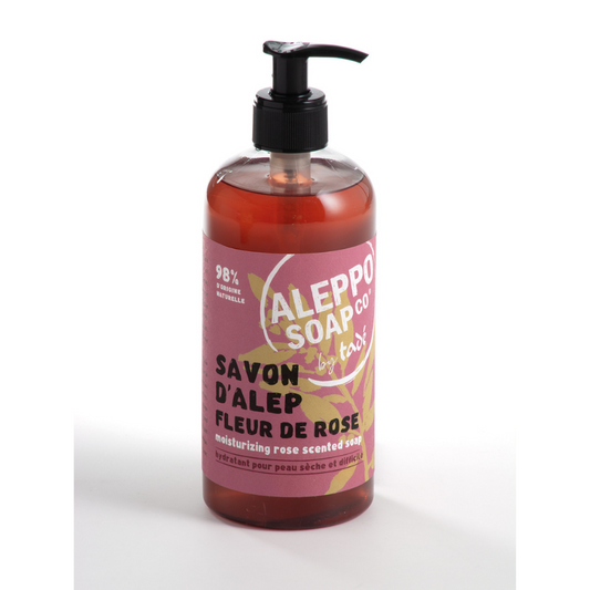 Aleppo Soap Co Rooszeep met pomp 500 Milliliter
