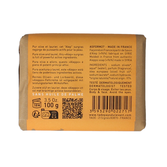 Aleppo Soap Co Sinaasappel zeep 100.00 Gram