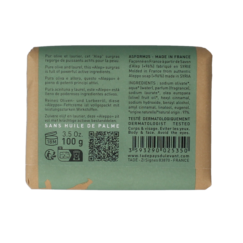 Aleppo Soap Co Jasmijn zeep 100 Gram