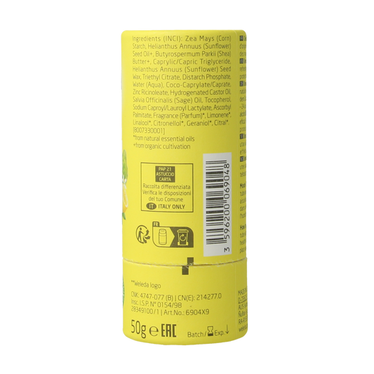 Weleda Deodorant stick citrus + bergamot 24U 50.00 Gram