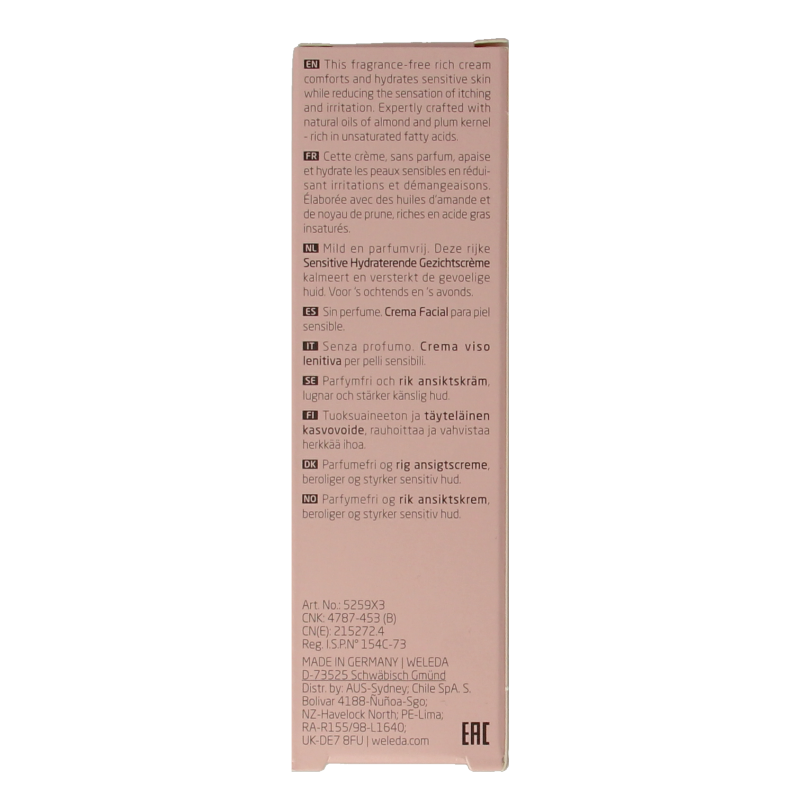 Weleda Gezichtscreme sensitive hydraterend 30 Milliliter
