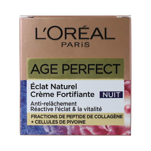 L'Oreal Paris Age perfect gold age nachtcreme pioenroos 50.00 Milliliter