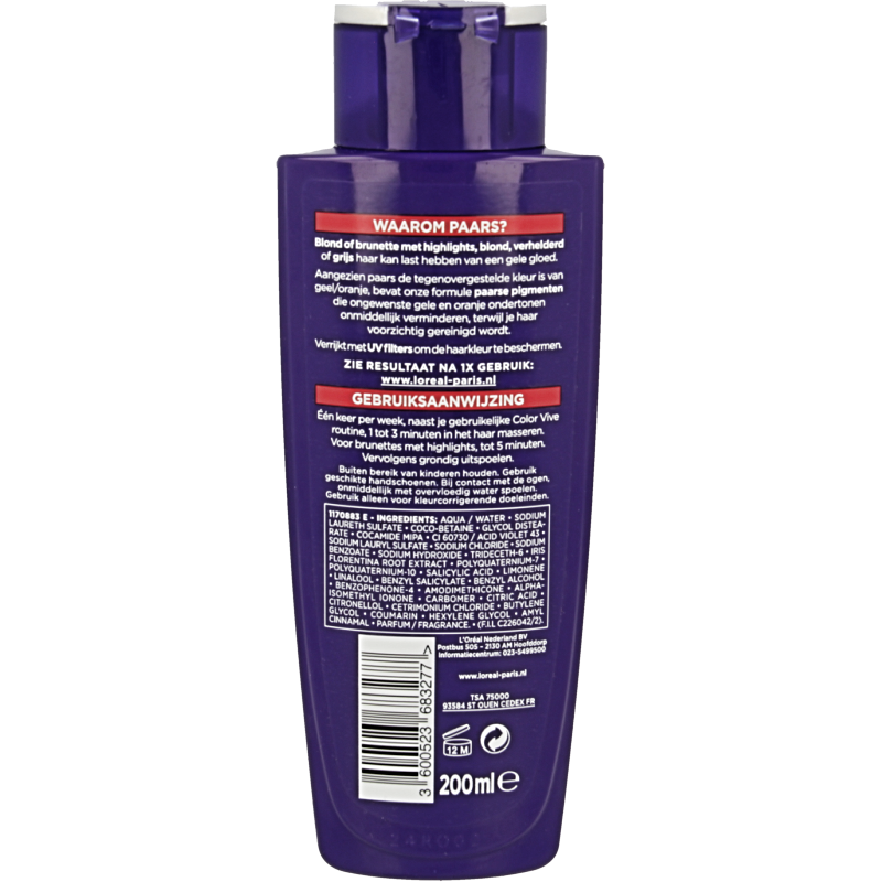 Elvive Shampoo color vive purple 200 Milliliter
