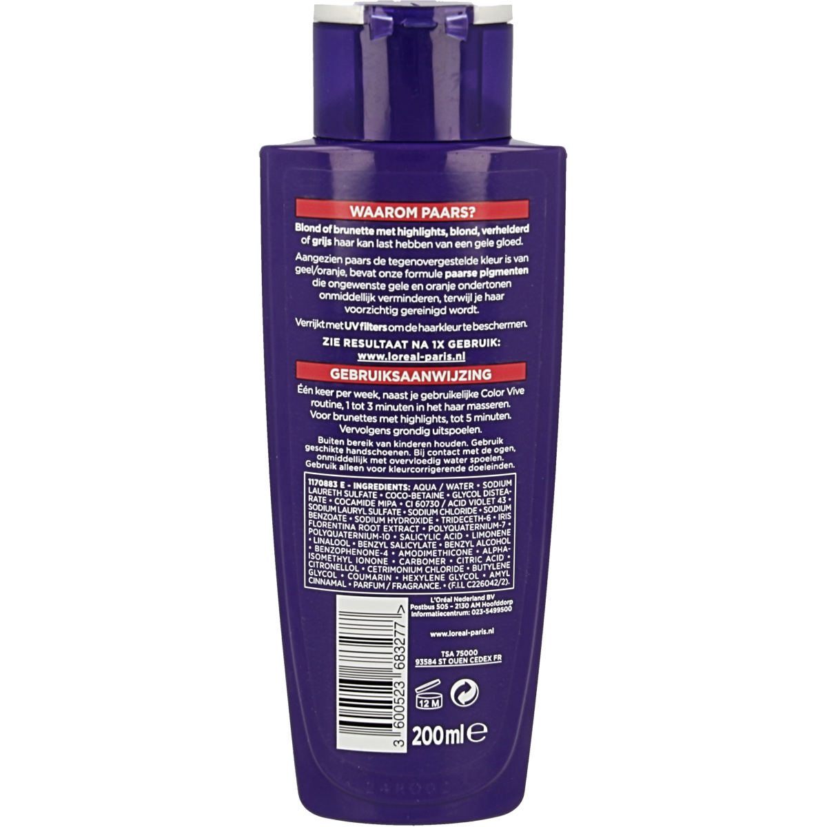 Elvive Shampoo color vive purple 200.00 Milliliter