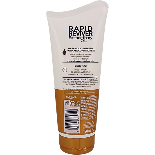 Elvive Rapid reviver extraordinary oil 180.00 Milliliter