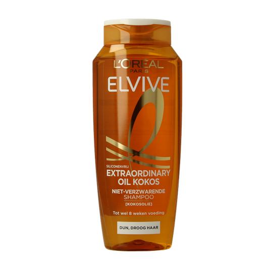 Elvive Shampoo fijne kokosolie 250 Milliliter