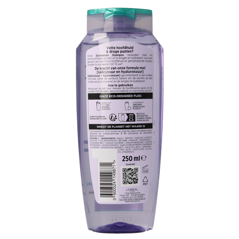 Elvive Shampoo hyaluron pure 250 Milliliter